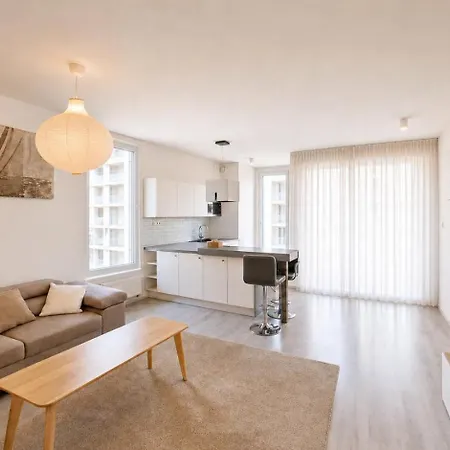 Apartment Modern 2bd With Balcony, Fast Wi-fi & Garage Pressburg
